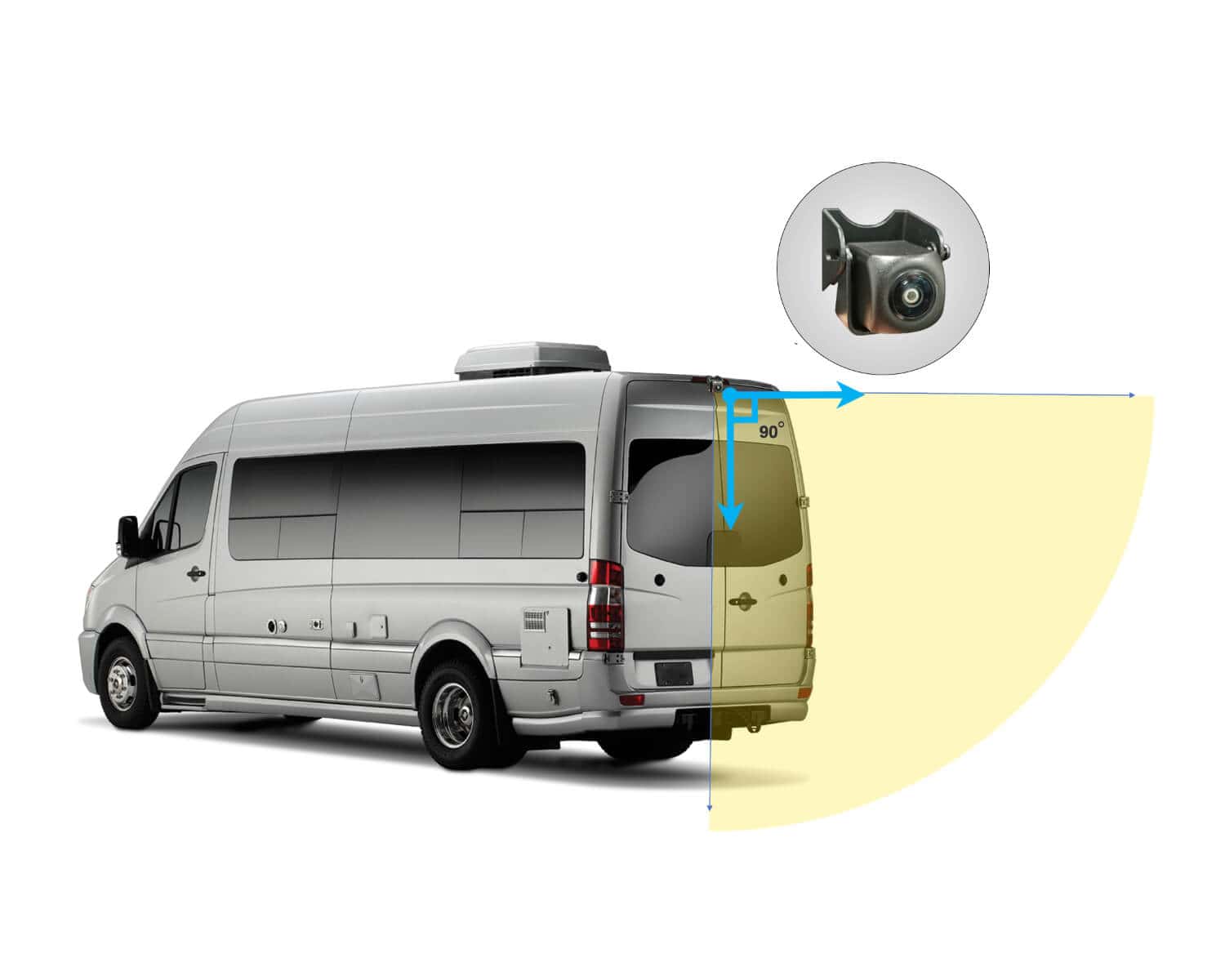 CM-V90 AHD Camera on Van