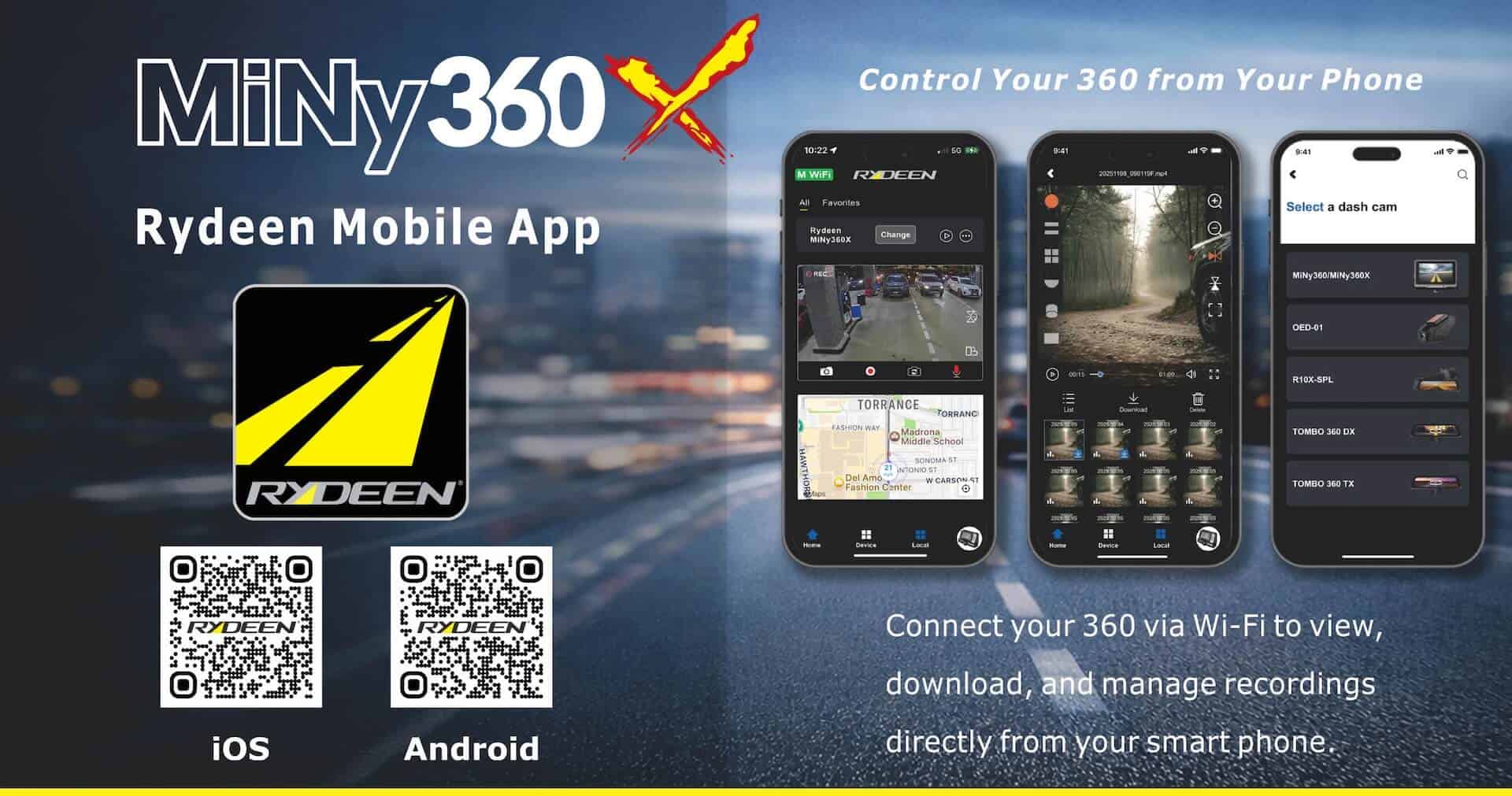 miny360x app banner